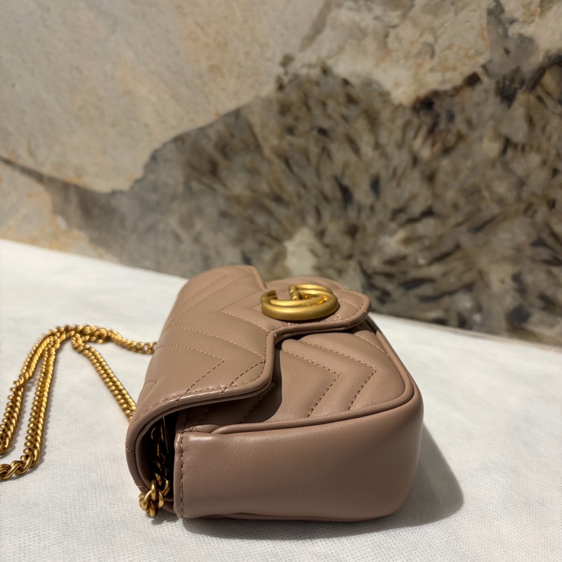 GUCCI 裸色金鍊 MARMONT MINI-3