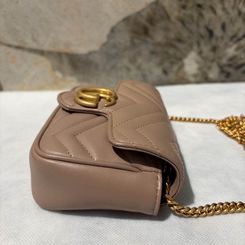 GUCCI 裸色金鍊 MARMONT MINI-4