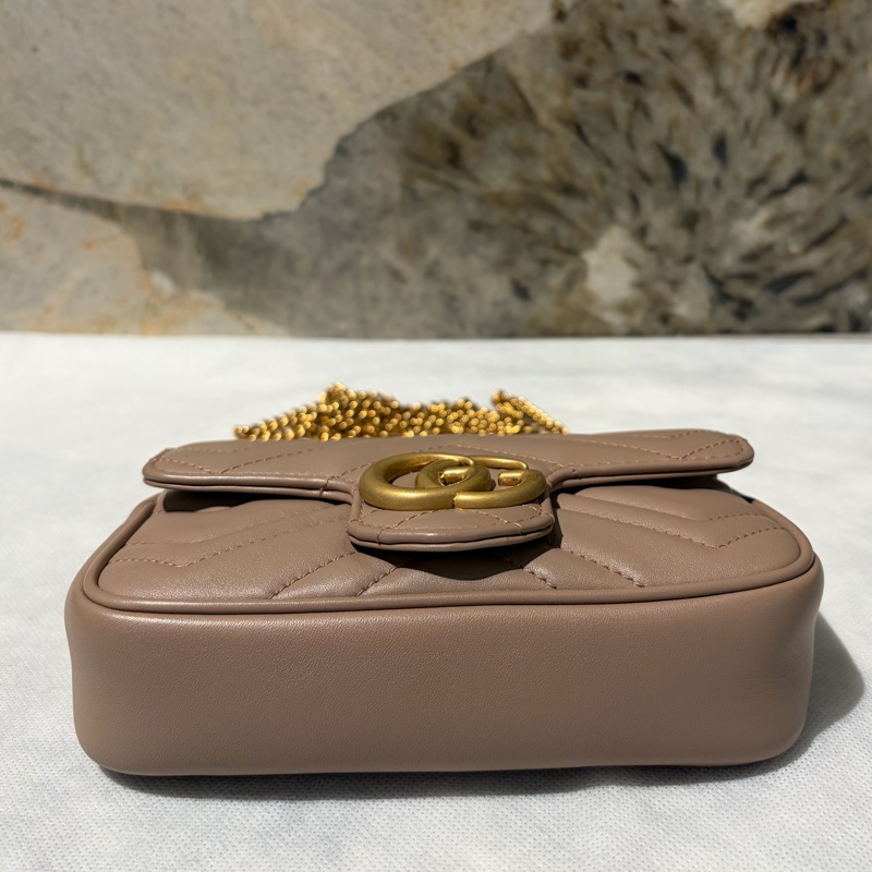GUCCI 裸色金鍊 MARMONT MINI-5