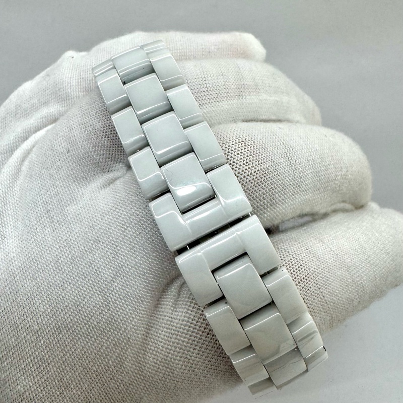 CHANEL 香奈兒 J12 H1628 白色陶瓷鑽石腕錶-1