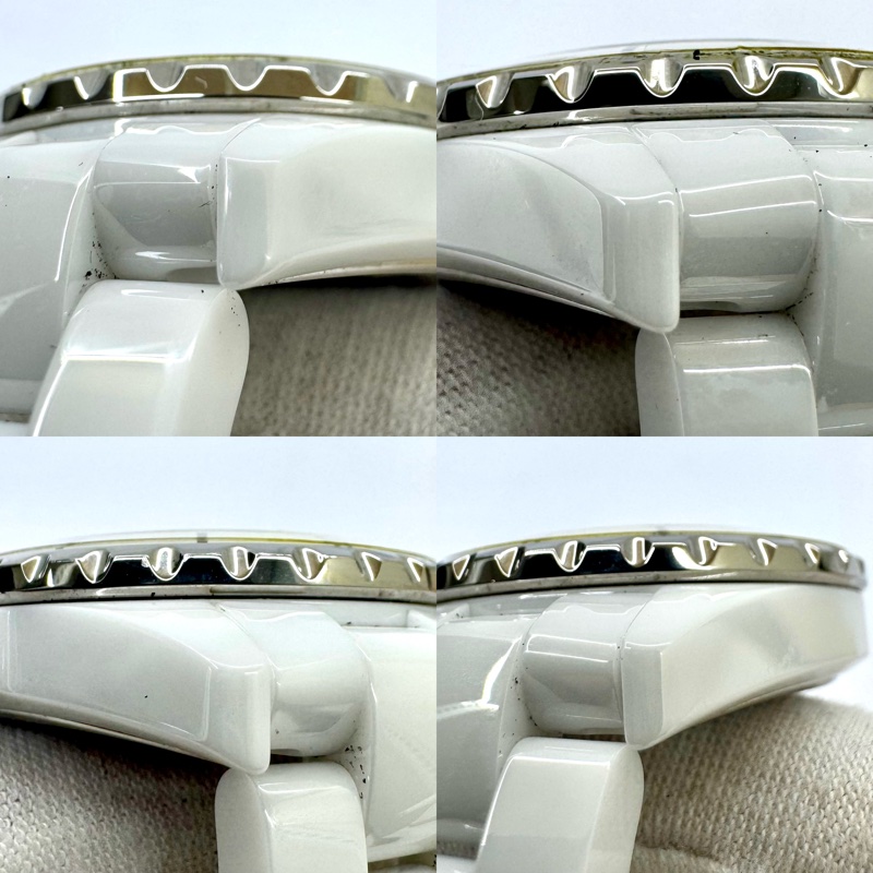 CHANEL 香奈兒 J12 H1628 白色陶瓷鑽石腕錶-3