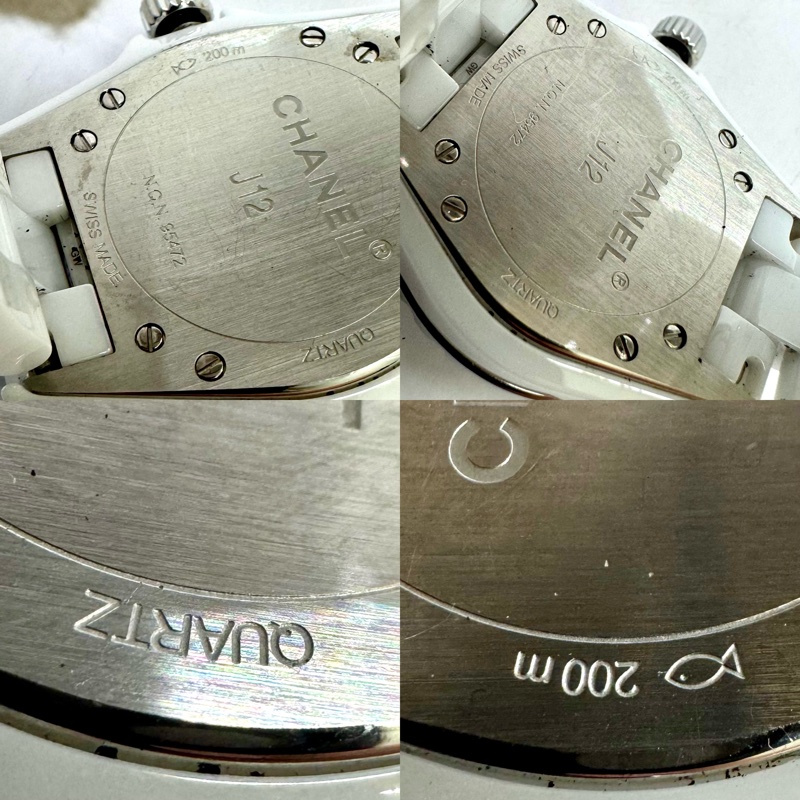 CHANEL 香奈兒 J12 H1628 白色陶瓷鑽石腕錶-5