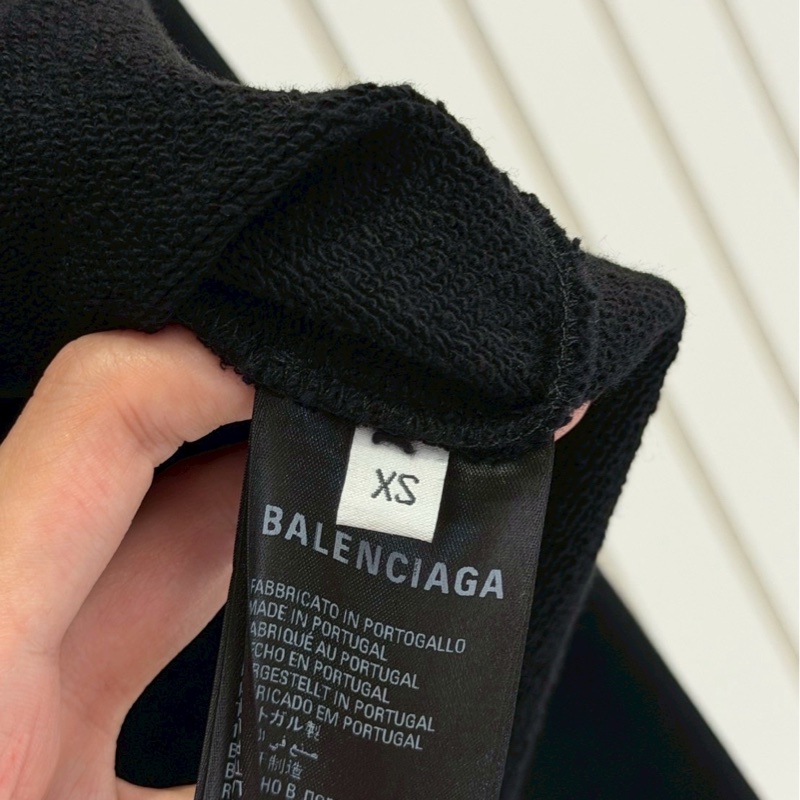 巴黎世家黑色前後logo帽踢-2