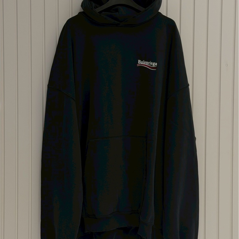 巴黎世家深灰可樂刺繡帽踢-0