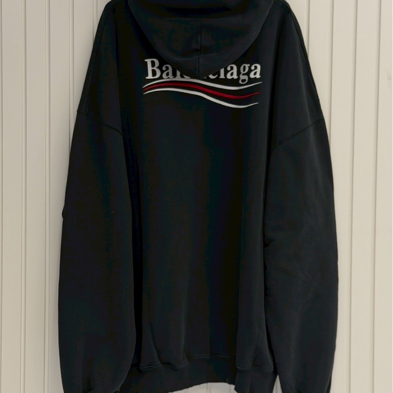 巴黎世家深灰可樂刺繡帽踢-1