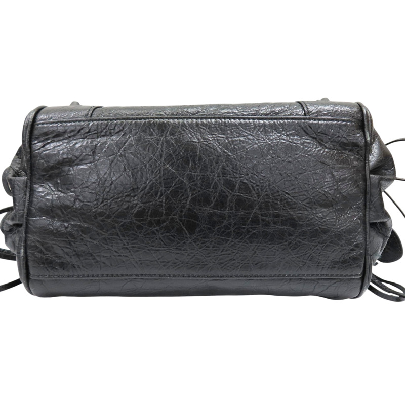 黑色 皮革 City 兩用包【BALENCIAGA 巴黎世家】 835256-3