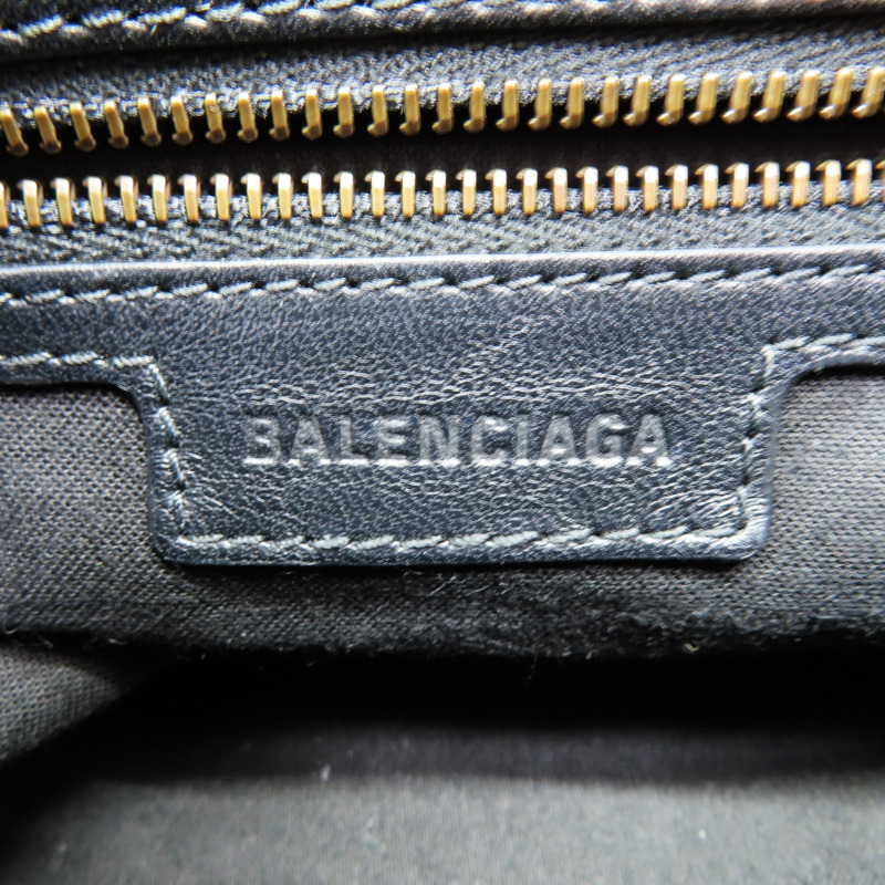 黑色 皮革 City 兩用包【BALENCIAGA 巴黎世家】 835256-5
