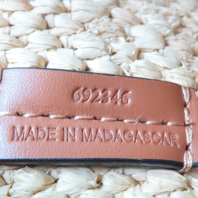 米色 草編 Small Font Tote 兩用包【LOEWE 羅威】 A685B59X03-5