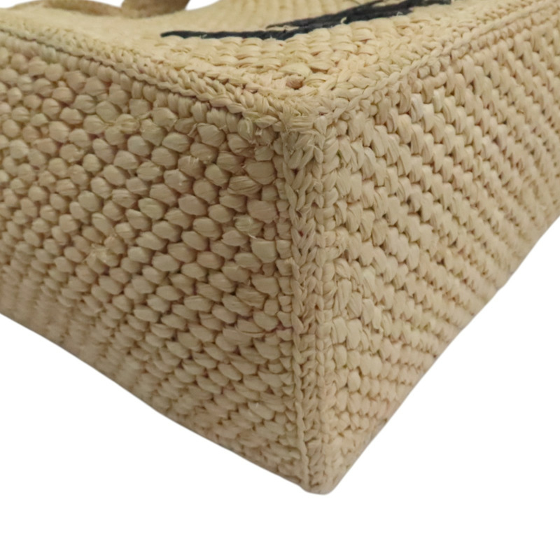 米色 草編 Small Font Tote 兩用包【LOEWE 羅威】 A685B59X03-8