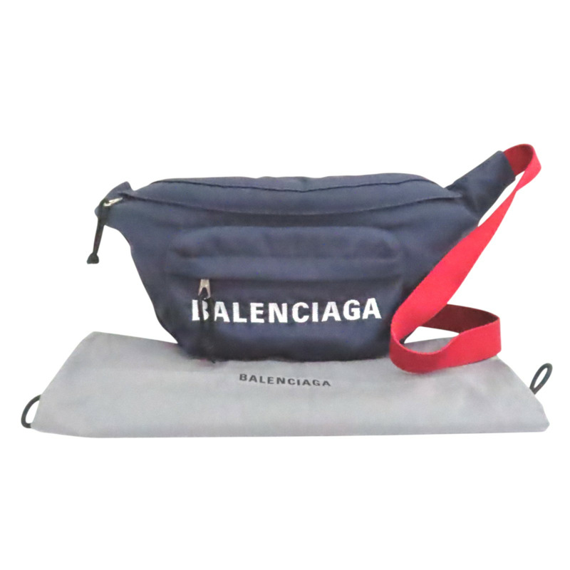 藍色 帆布 Wheel Belt 腰包【BALENCIAGA 巴黎世家】 528862-8