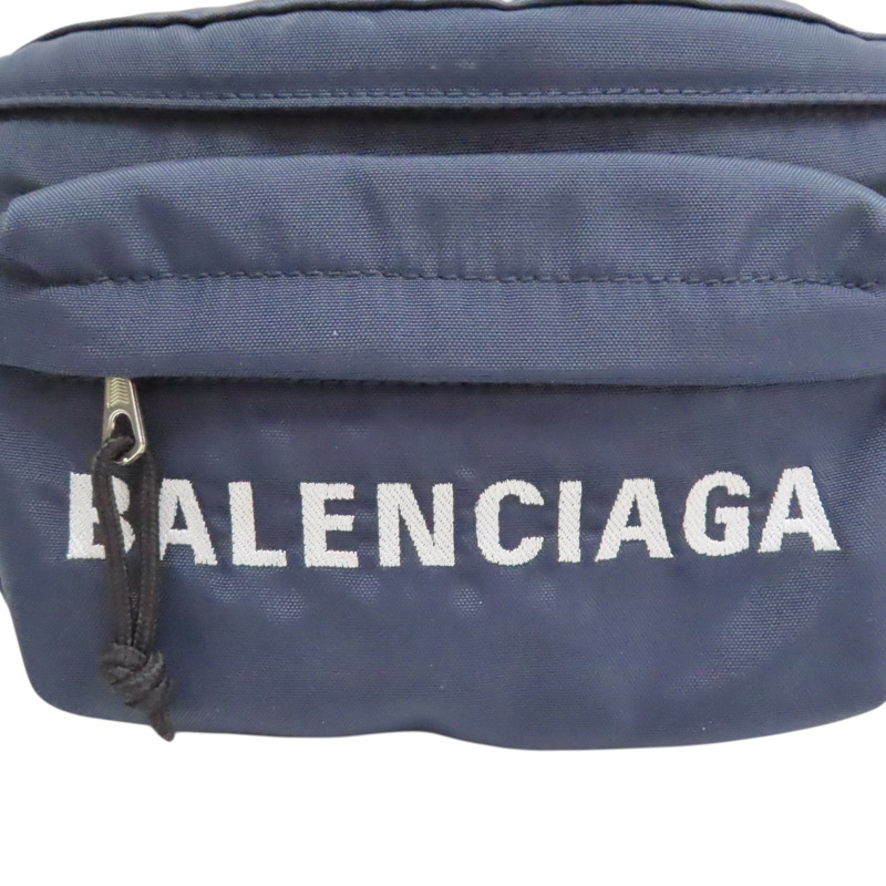 藍色 帆布 Wheel Belt 腰包【BALENCIAGA 巴黎世家】 528862-11