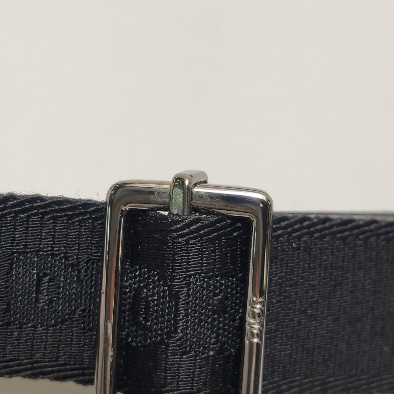 Dior 牛皮帆布Oblique 印花拉鍊斜背包-25