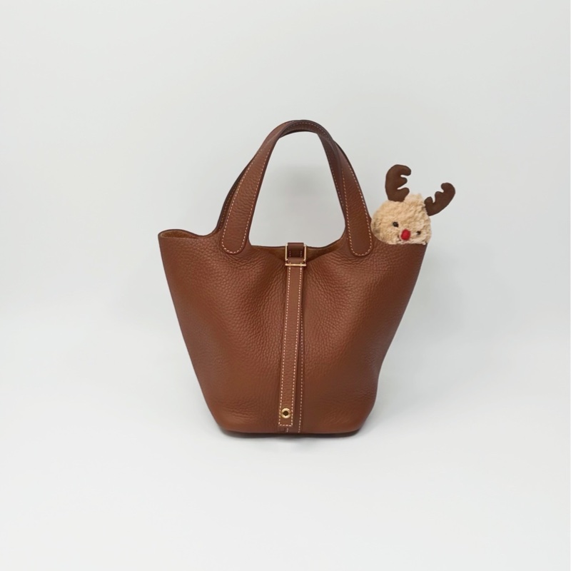 愛馬仕 Picotin Lock 18 金棕色 金扣 Z刻｜菜籃子-0