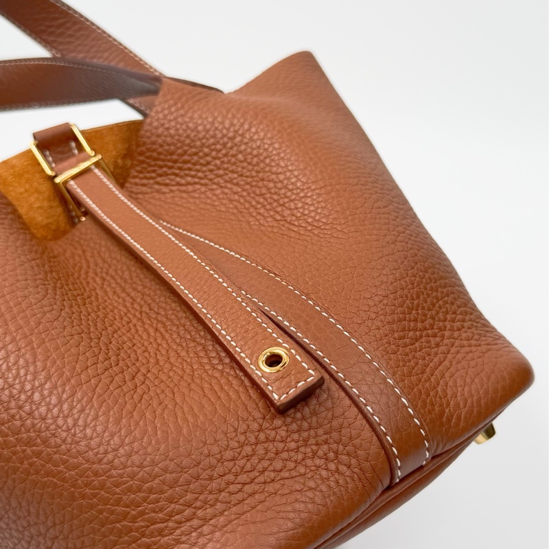 愛馬仕 Picotin Lock 18 金棕色 金扣 Z刻｜菜籃子-7