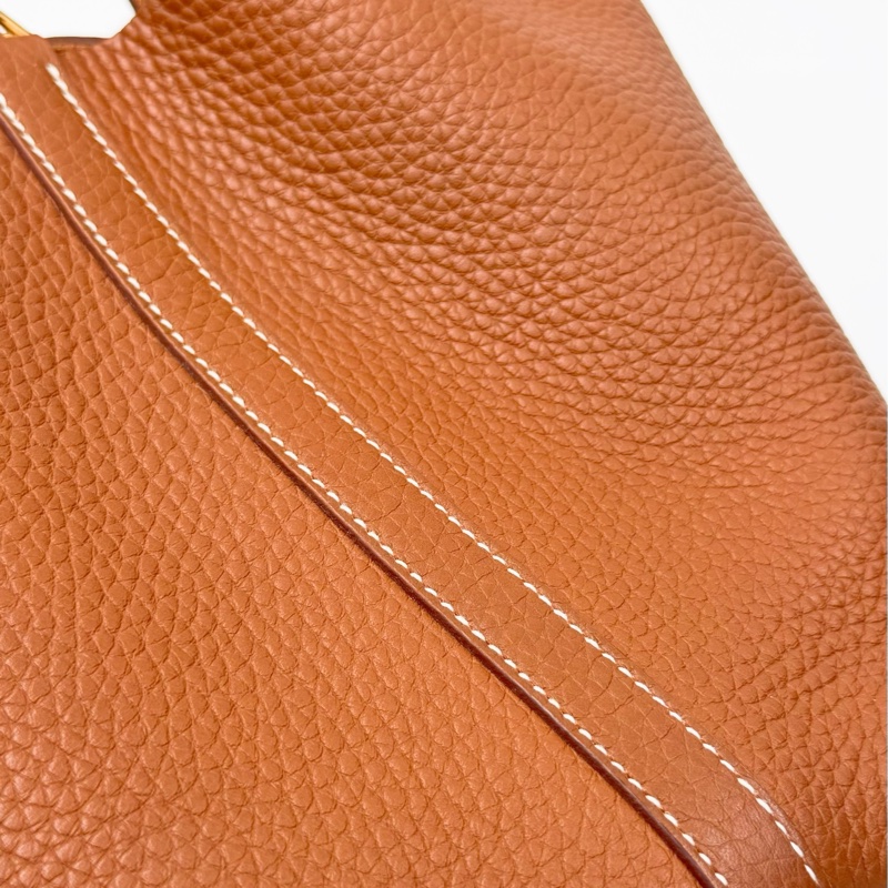 愛馬仕 Picotin Lock 18 金棕色 金扣 Z刻｜菜籃子-8