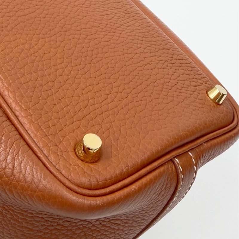 愛馬仕 Picotin Lock 18 金棕色 金扣 Z刻｜菜籃子-9