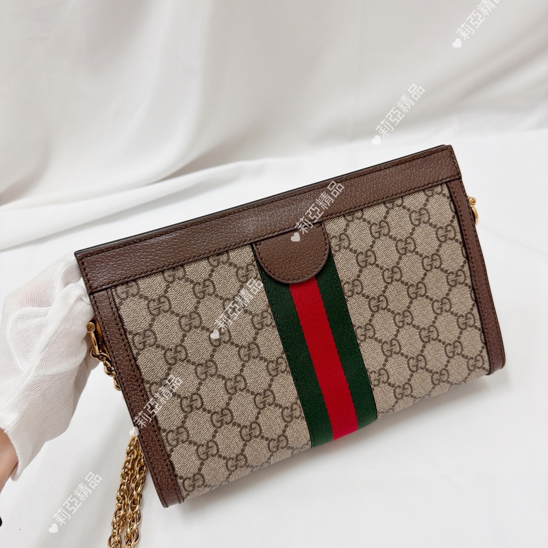 莉亞精品♡ Gucci 夾夾包 二手美包-3