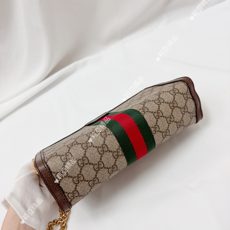 莉亞精品♡ Gucci 夾夾包 二手美包-5