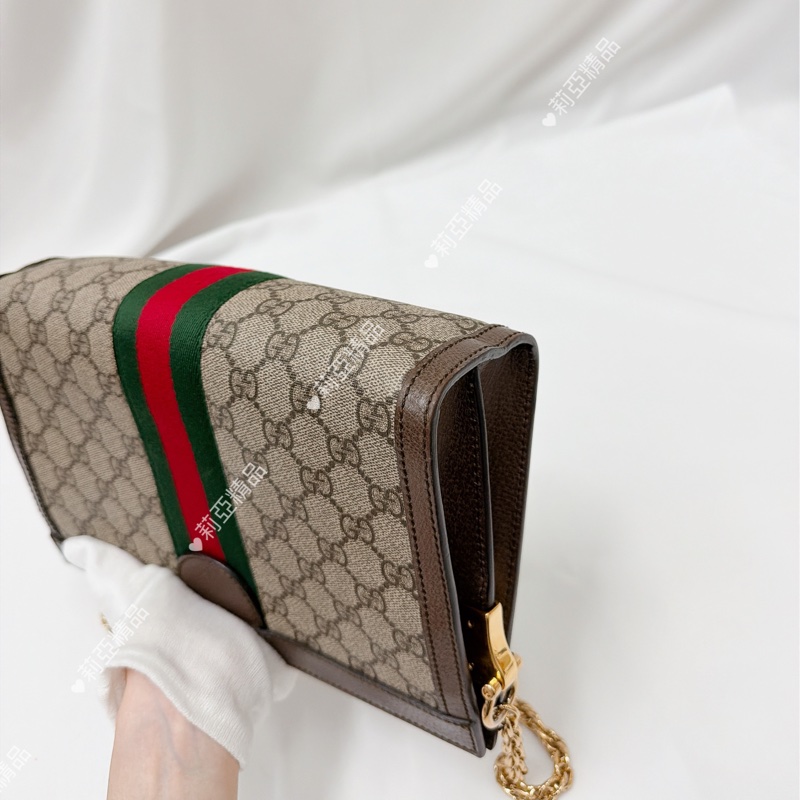 莉亞精品♡ Gucci 夾夾包 二手美包-9