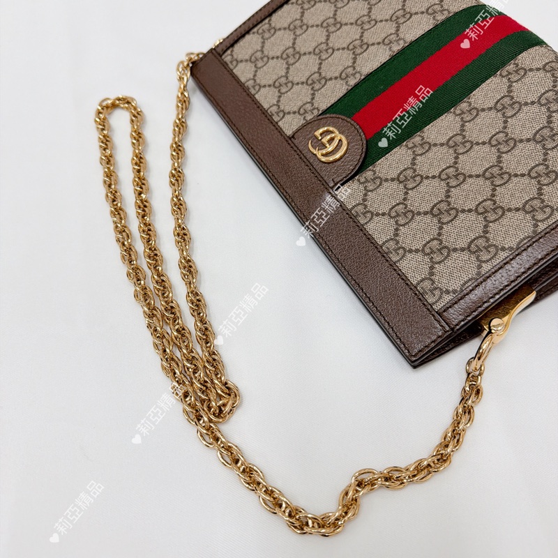 莉亞精品♡ Gucci 夾夾包 二手美包-12