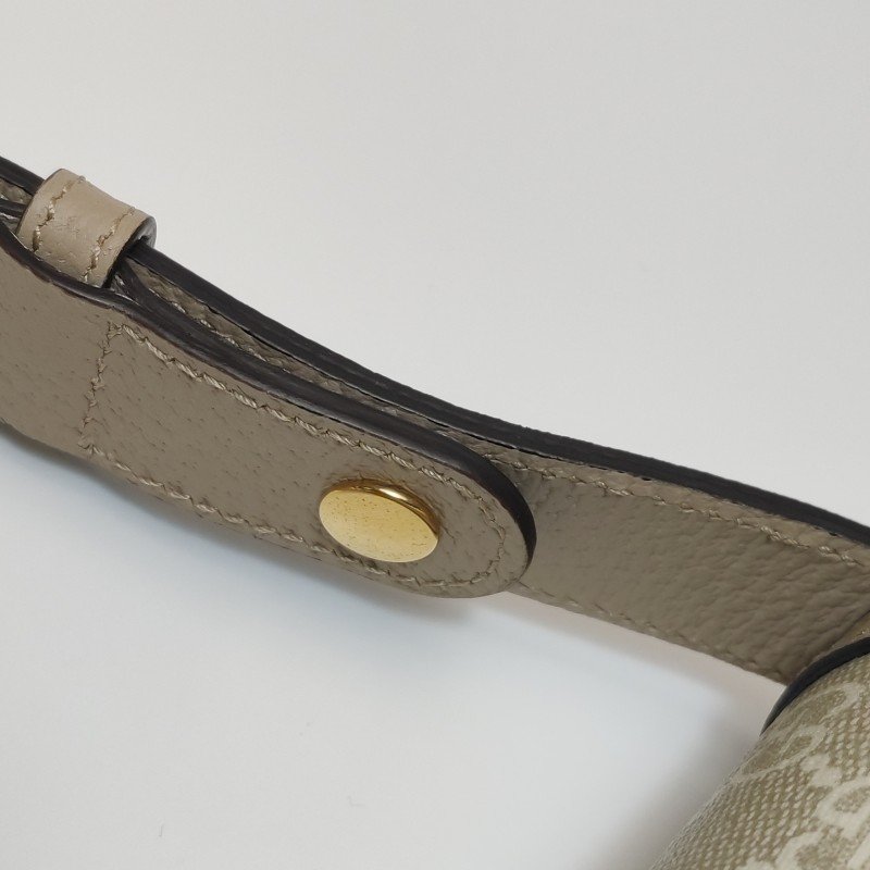 Gucci 1955小號牛皮GG老花馬銜扣單肩包-11