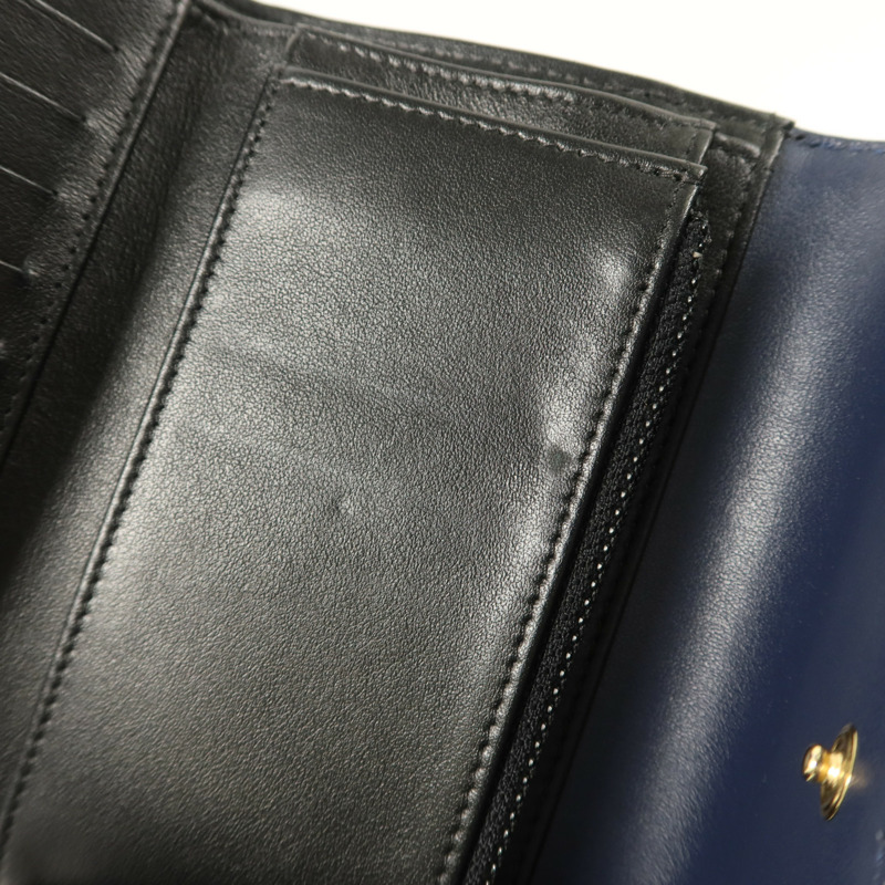 CHANEL 牛皮皮革CC Filigree Flap Wallet錢包-19