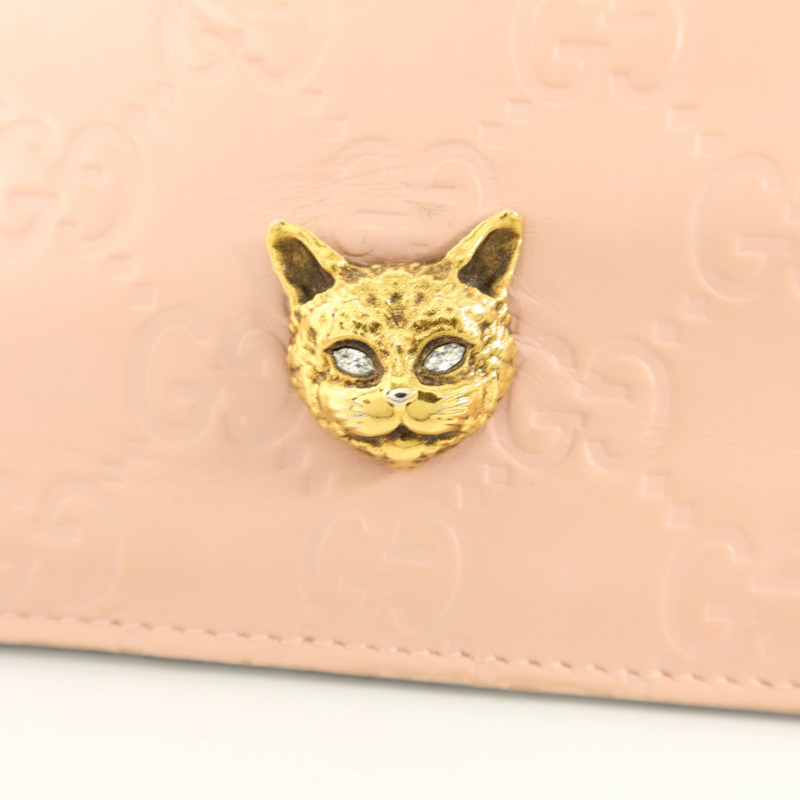 GUCCI 牛皮皮革Guccissima Long Wallet長錢包-7