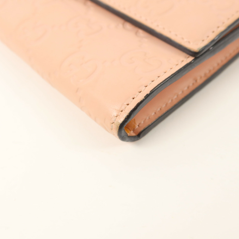 GUCCI 牛皮皮革Guccissima Long Wallet長錢包-9