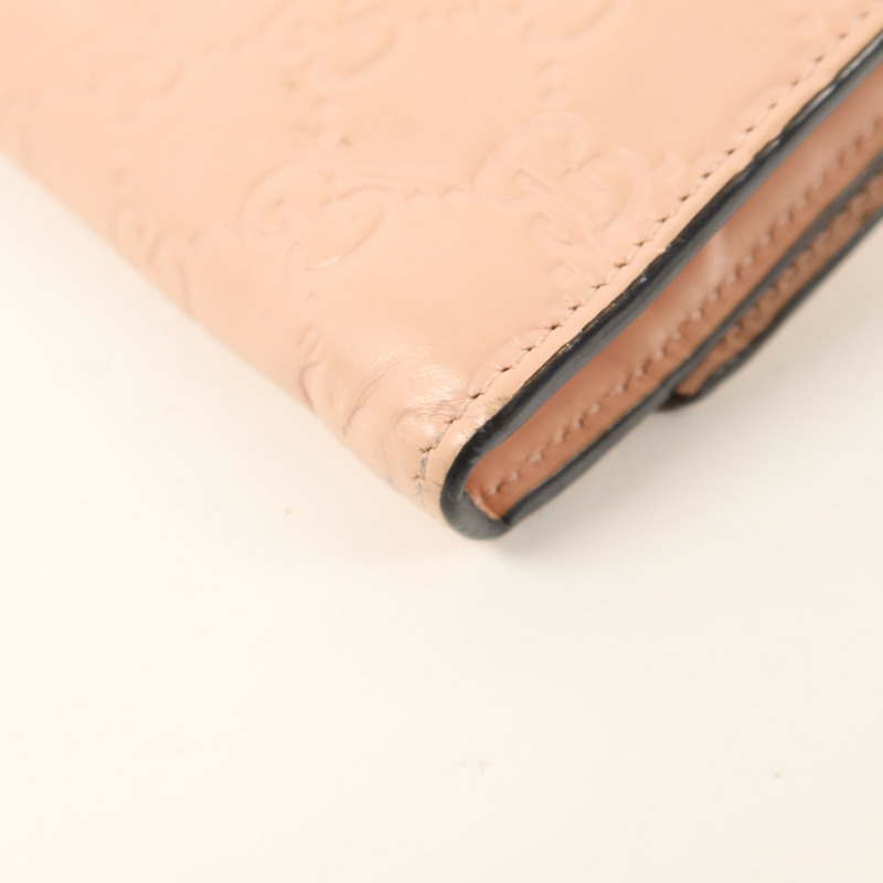 GUCCI 牛皮皮革Guccissima Long Wallet長錢包-10