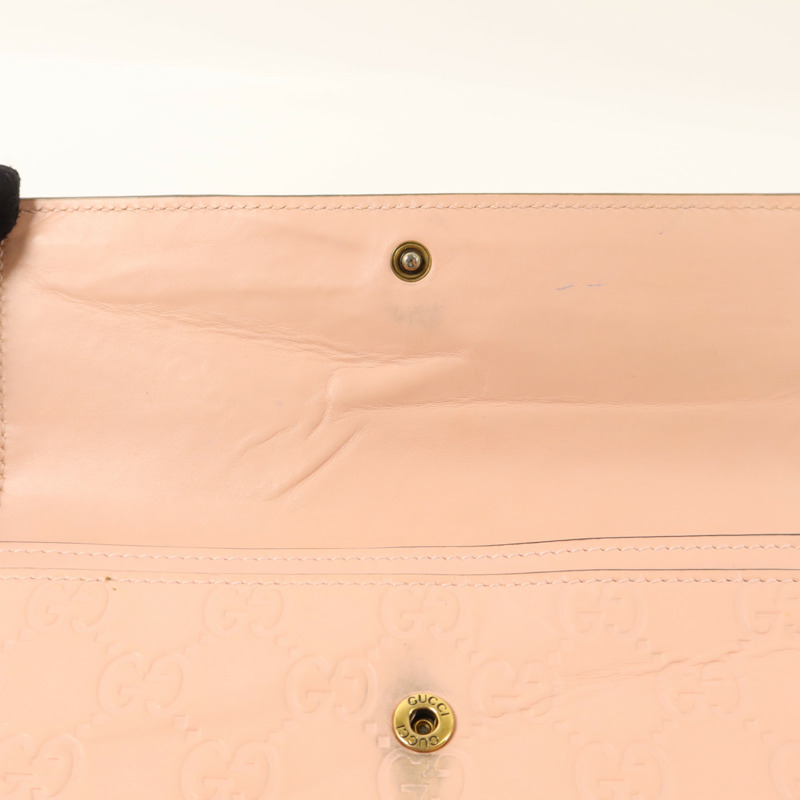 GUCCI 牛皮皮革Guccissima Long Wallet長錢包-14