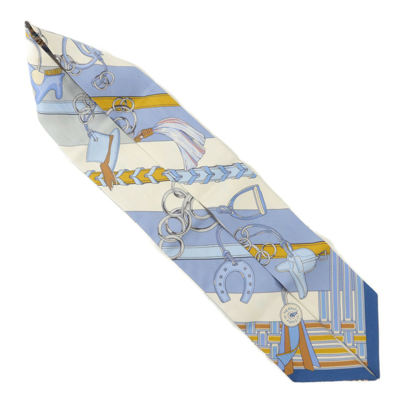 HERMES 絲質Twilly絲巾-3
