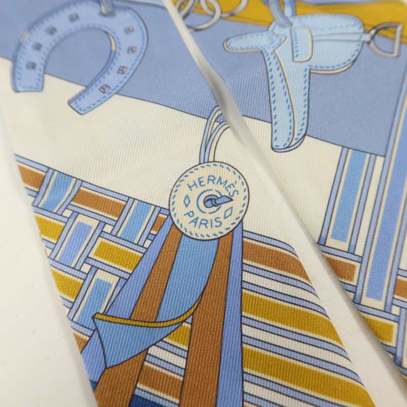 HERMES 絲質Twilly絲巾-4