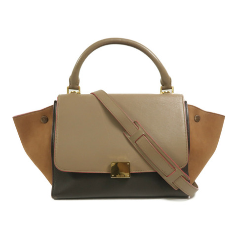 CELINE 牛皮皮革Trapeze手挽肩背兩用袋