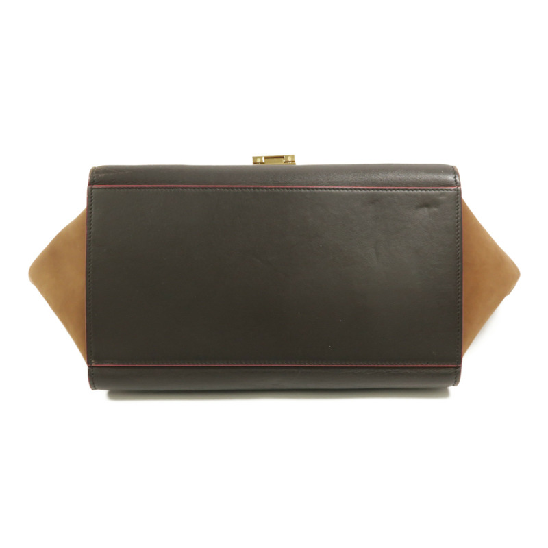 CELINE 牛皮皮革Trapeze手挽肩背兩用袋-3