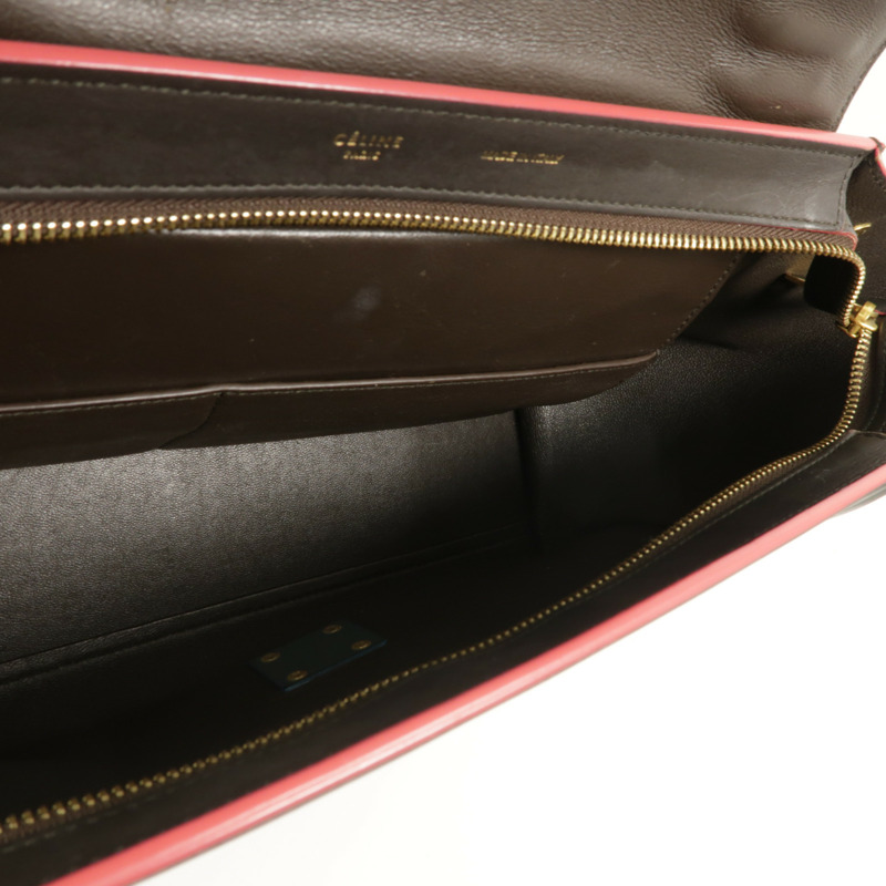 CELINE 牛皮皮革Trapeze手挽肩背兩用袋-4