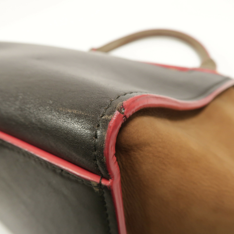 CELINE 牛皮皮革Trapeze手挽肩背兩用袋-12