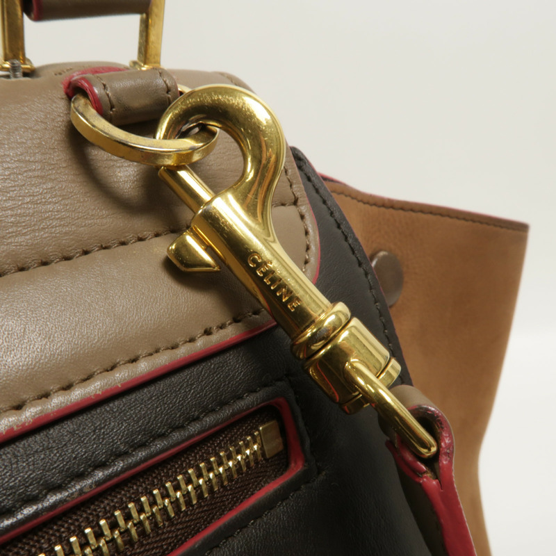 CELINE 牛皮皮革Trapeze手挽肩背兩用袋-15