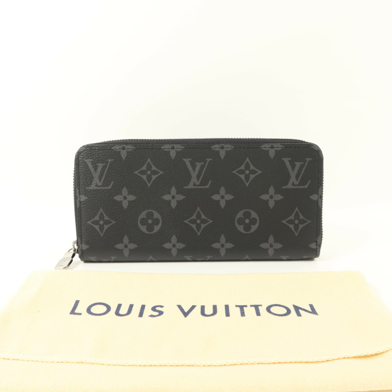 LOUIS VUITTON Monogram Eclipse Zippy Wallet Horizontal長錢包-7