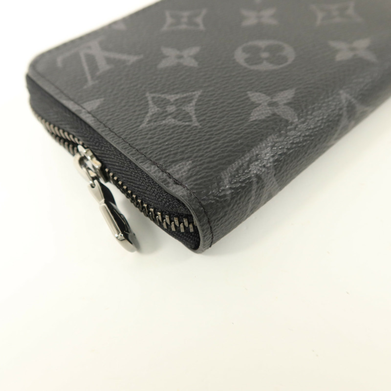 LOUIS VUITTON Monogram Eclipse Zippy Wallet Horizontal長錢包-11