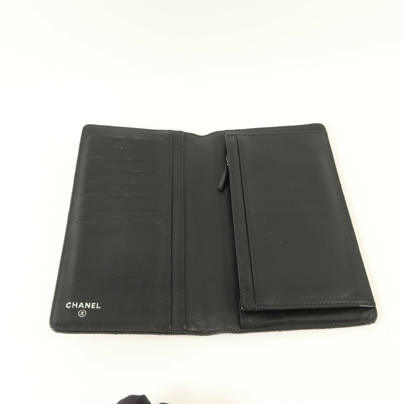 CHANEL 牛皮皮革Vintage Long Wallet長錢包-4