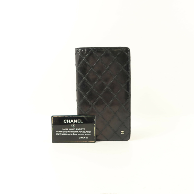 CHANEL 牛皮皮革Vintage Long Wallet長錢包-10