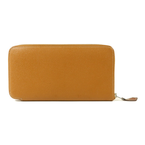 HERMES Epsom皮革Silk'In Long Wallet長錢包Gold