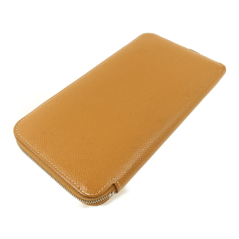 HERMES Epsom皮革Silk'In Long Wallet長錢包Gold-2