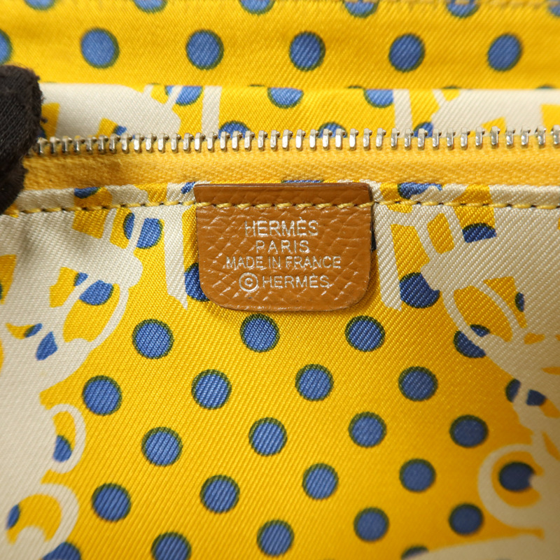 HERMES Epsom皮革Silk'In Long Wallet長錢包Gold-5