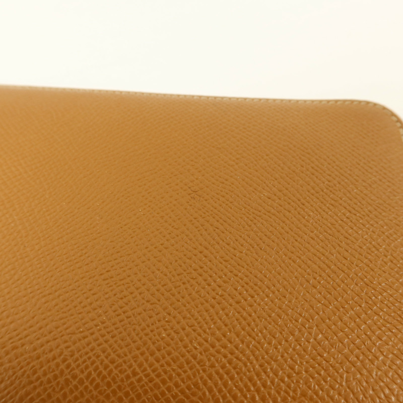 HERMES Epsom皮革Silk'In Long Wallet長錢包Gold-15