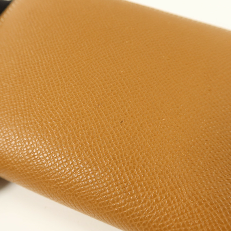 HERMES Epsom皮革Silk'In Long Wallet長錢包Gold-16