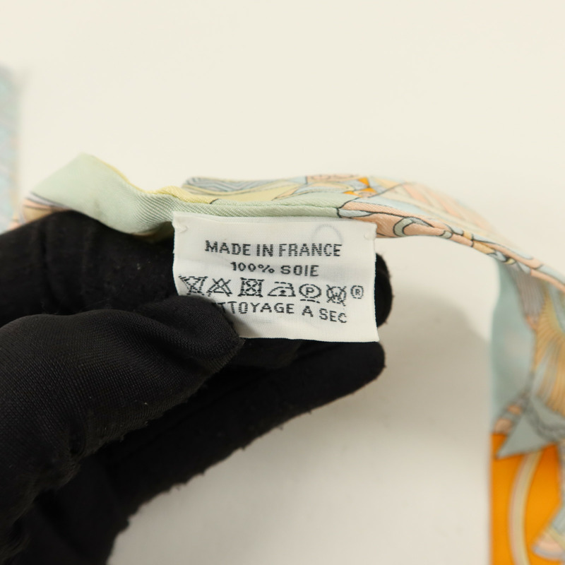 HERMES 絲質Twilly絲巾-6