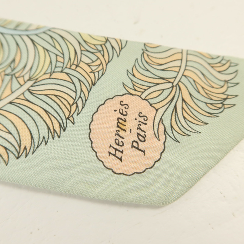 HERMES 絲質Twilly絲巾-8