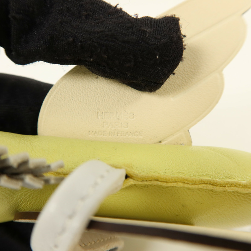 HERMES Milo/Swift皮革Rodeo Pegase MM掛飾Bleu Pale-4