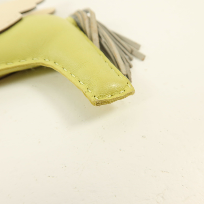 HERMES Milo/Swift皮革Rodeo Pegase MM掛飾Bleu Pale-8